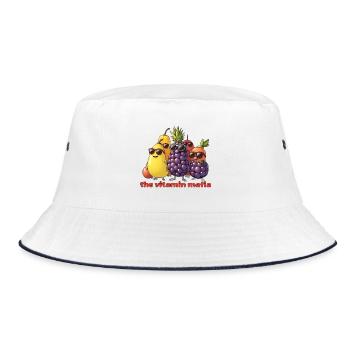 Vitamin Mafia Fruit Troop - Bucket Hat - white/navy - Front
