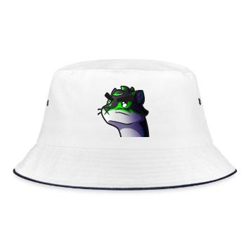 Wolf Neon Graphic - Bucket Hat - white/navy - Front