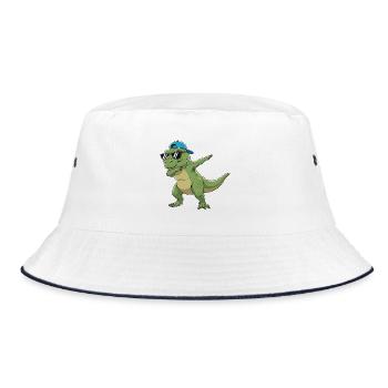 Dessin animé de lunettes T-Rex à appliquer à la perfection - Bob - blanc/marine - Devant