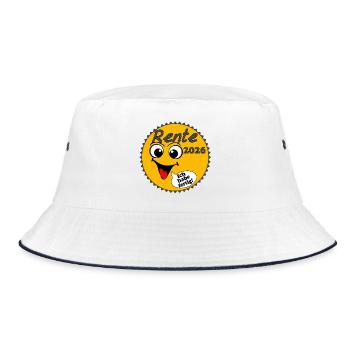 Pension 2026 Sunshine I have ... - Bucket Hat - white/navy - Front