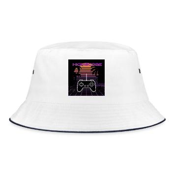 High Score - Bucket Hat - white/navy - Front