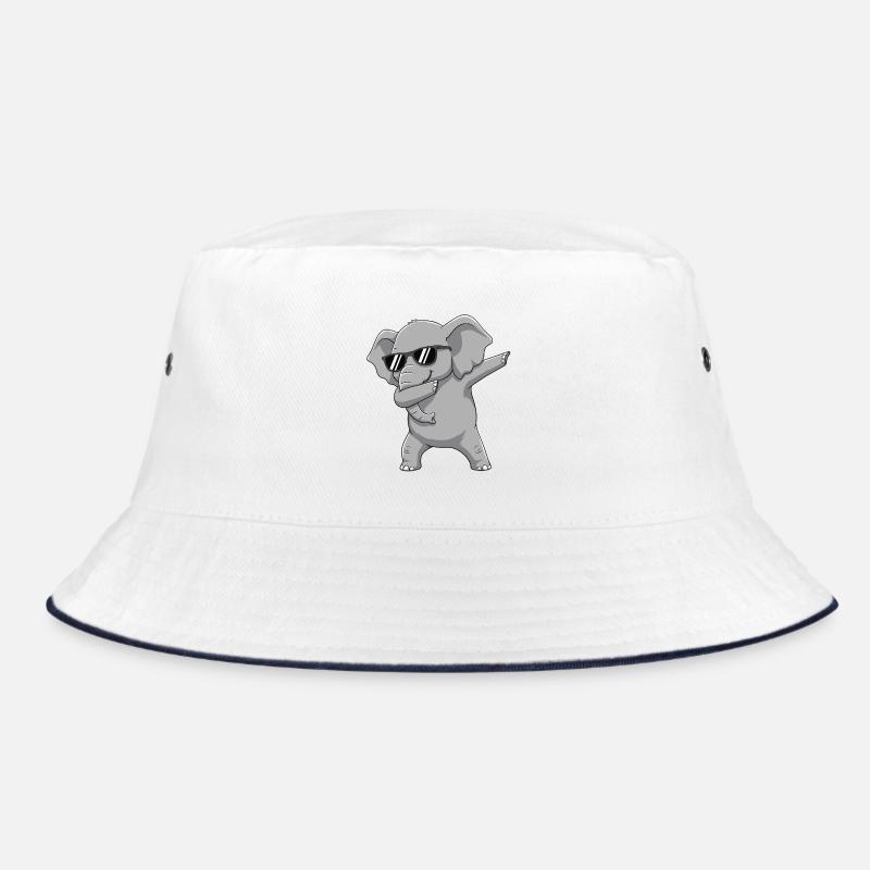 Dessin animé de lunettes de soleil éléphant à faire du dabing cool Bob