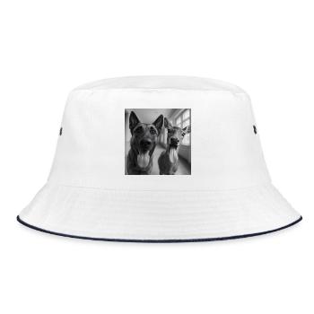 Best Buddies - Bucket Hat - white/navy - Front