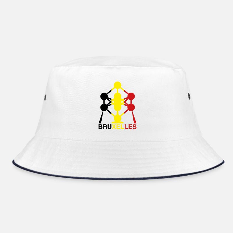 Atomium Brussels – Ikone der belgischen Flagge Bucket Hat
