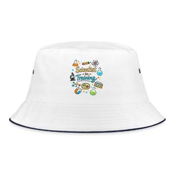 Young scientist in training - Bucket Hat - white/navy - Front