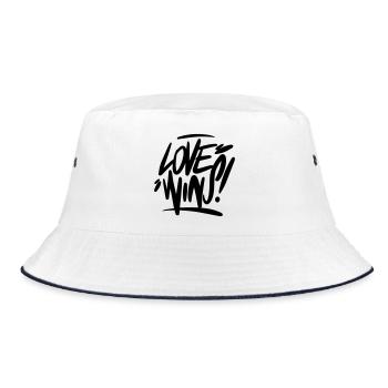 love wins Love wins - Bucket Hat - white/navy - Front