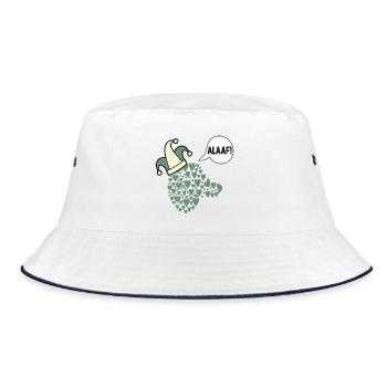Carnival Alaaf Dogs Prince - Bucket Hat - white/navy - Front