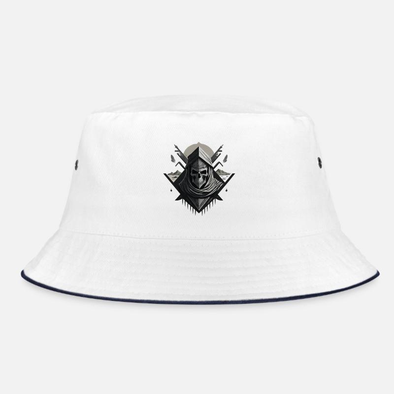 Desert Veiled Skeleton Bucket Hat
