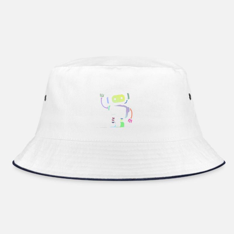 Robot pastel amusant Bucket Hat