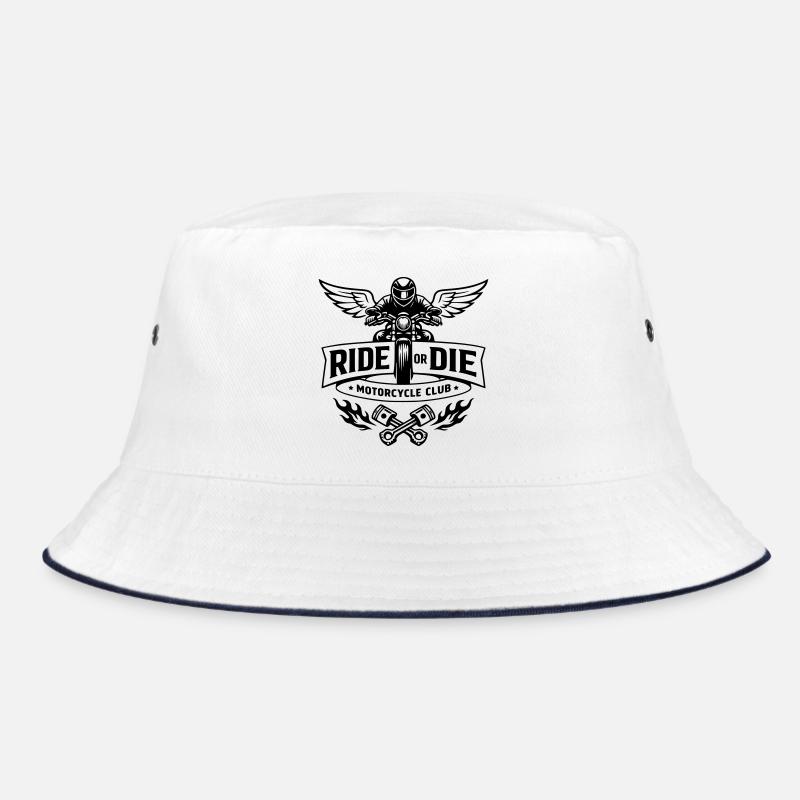 Ride or die - Motorcycle club - Bob - blanc/marine