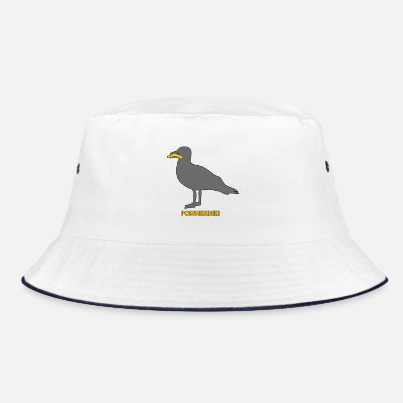 Pommesdieb Möwe - Grau Bucket Hat