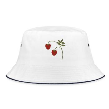 Raspberries - Bucket Hat - white/navy - Front