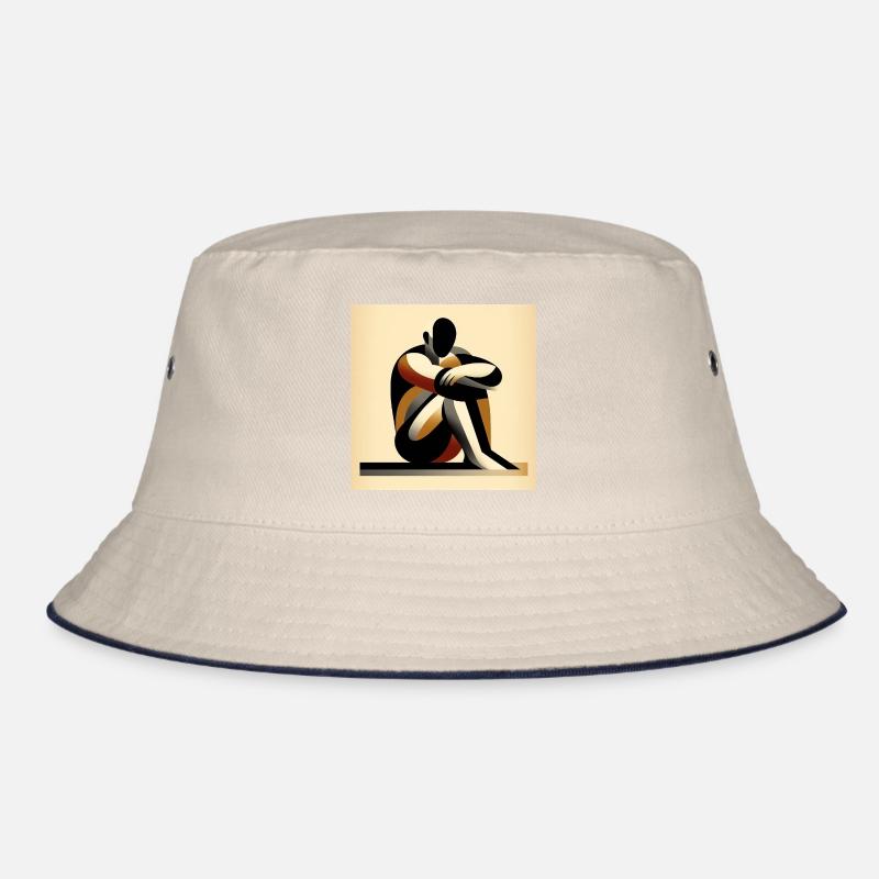 Sitzender Mann  Bucket Hat