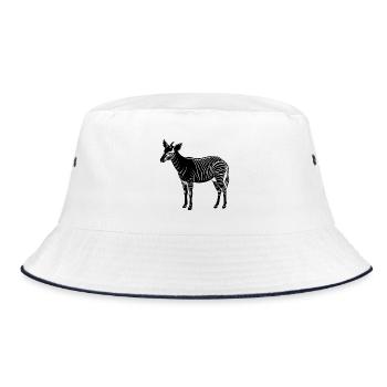 Okapi - Bucket Hat - white/navy - Front