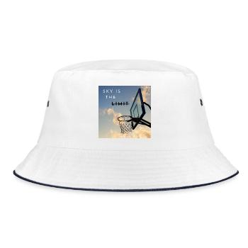 Sky Is The Limit Hoops - Bucket Hat - white/navy - Front