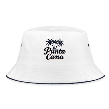 Vacances caribéennes à Punta Cana avec palmiers - Bob - blanc/marine - Devant