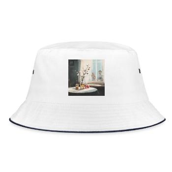 A window into warm memories - Bucket Hat - white/navy - Front