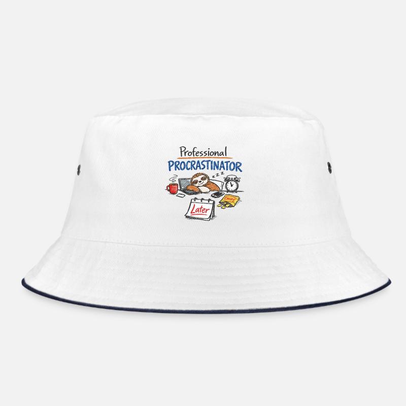 Professional Procrastinator – Sloth Office Saying Bucket Hat
