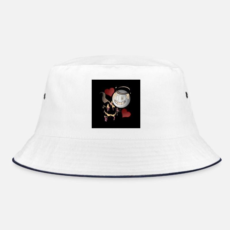 Angel and Devil Design Bucket Hat