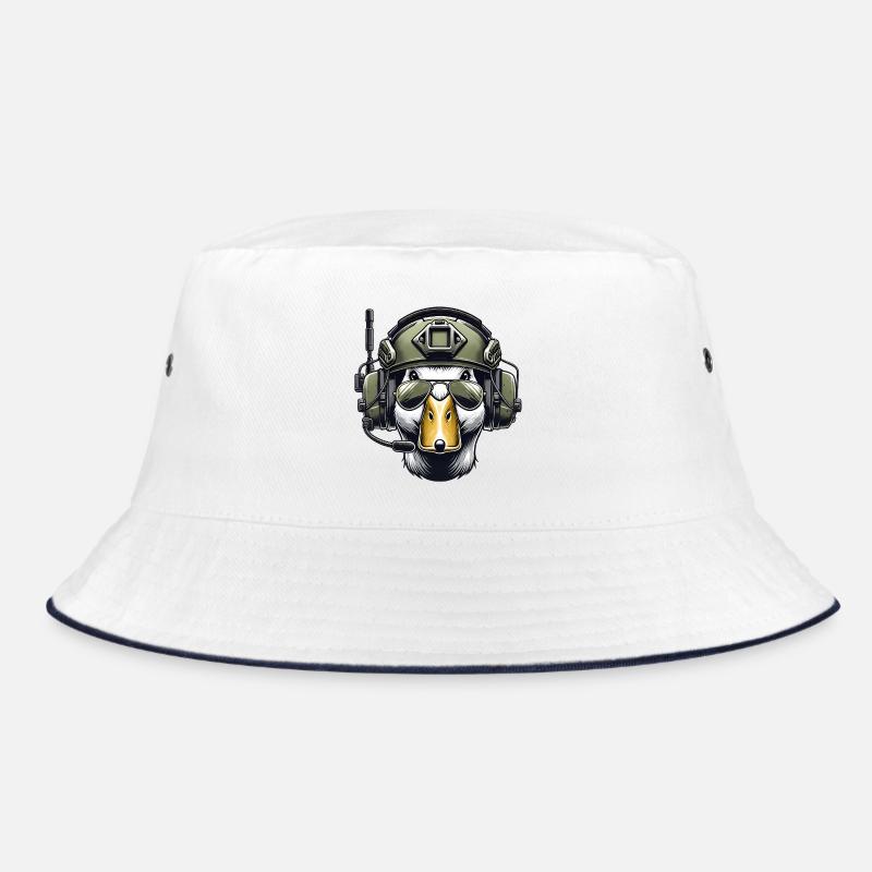 Tactical Duck with Headset Bucket Hat