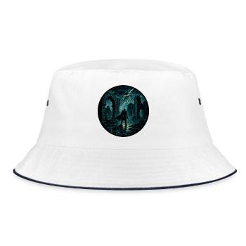 Storm Ruins Warriors - Bucket Hat - white/navy - Front