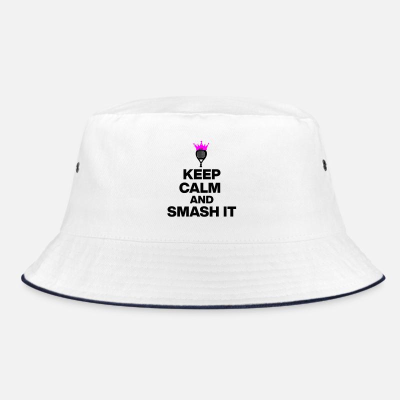 KEEP CALM AND SMASH IT, PADEL POWER, GESCHENK PINK Bucket Hat