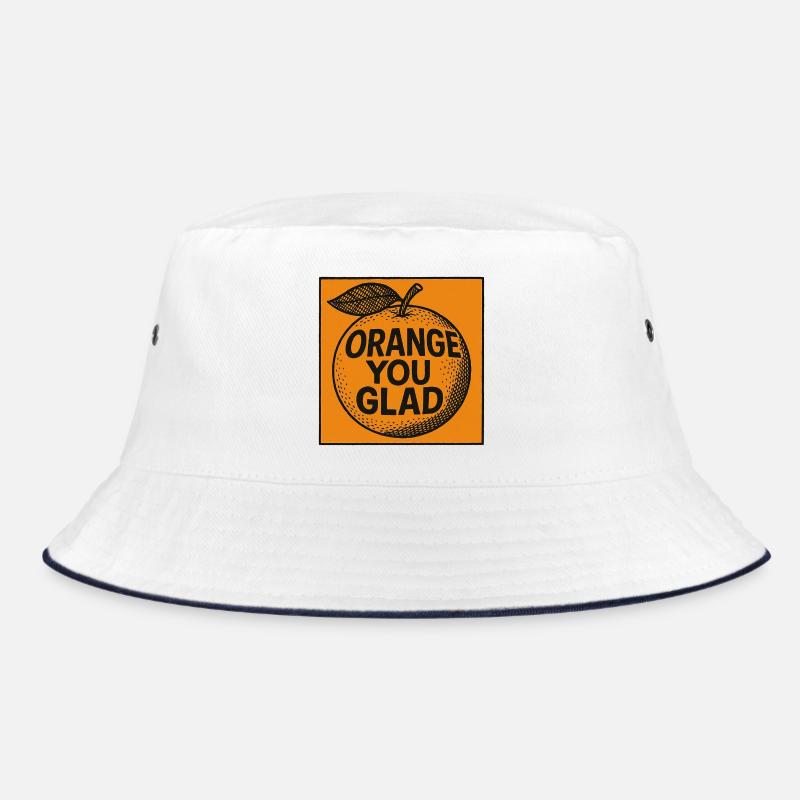 Orange You Glad Pun Tee Bucket Hat