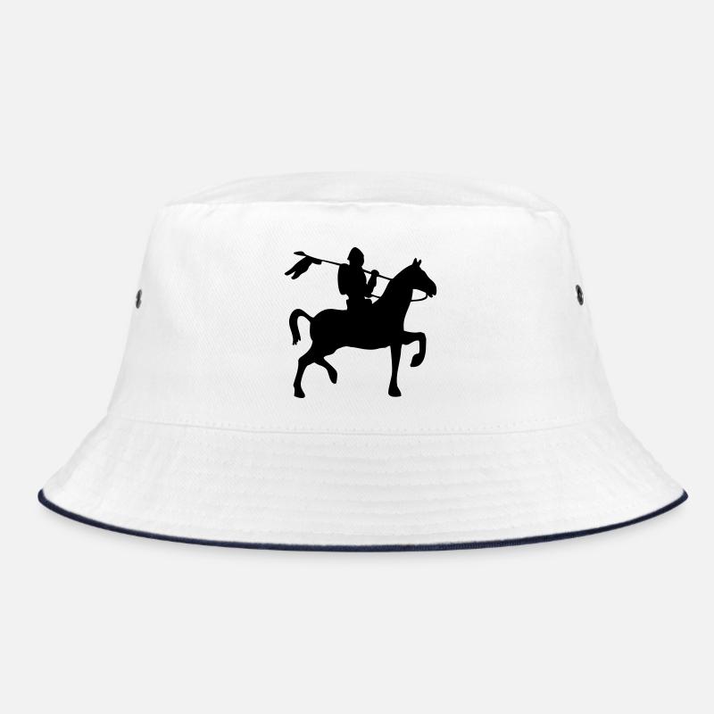 Ritter Pferd Silhouette Bucket Hat