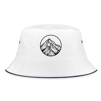 Montagnes Alpes - Bob - blanc/marine - Devant