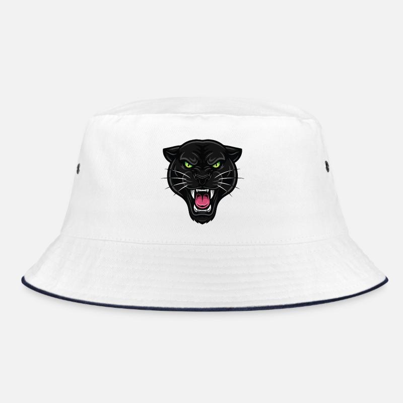 Panthère Noire Yeux Verts Force Bucket Hat