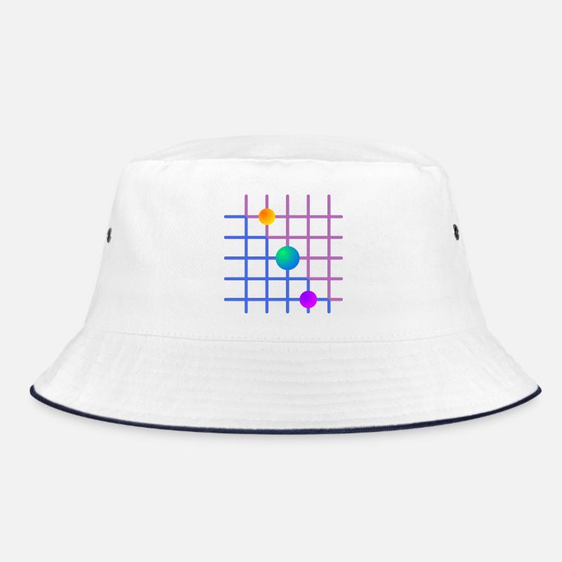 Gradientgitter mit Farbkugeln Bucket Hat