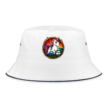 Unicorns Football - Bucket Hat - white/navy - Front