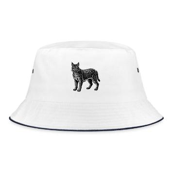 Bobcat - Bucket Hat - white/navy - Front