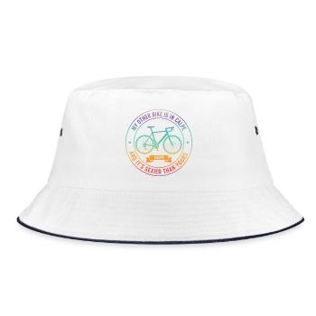 Tee de la rivalité vélo Calpe - Bob - blanc/marine - Devant