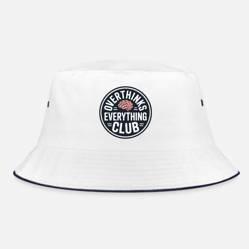 Overthinking funny saying Bucket Hat