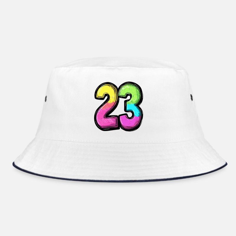 23 Zahl Bunt Bucket Hat