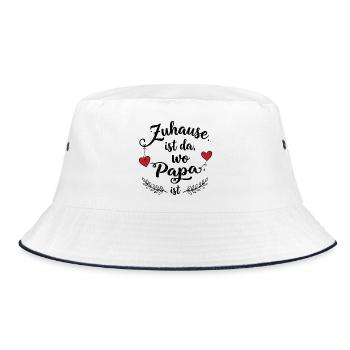 La maison, c’est là où est papa - Un doux design familial - Bob - blanc/marine - Devant