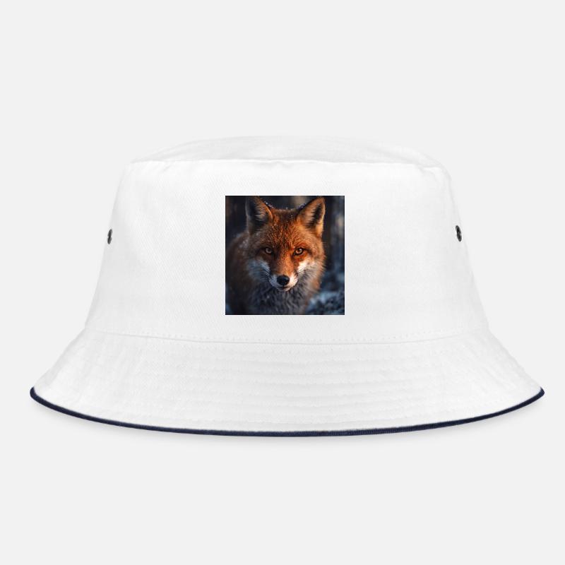 Fox scouting at dusk Bucket Hat
