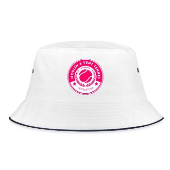 LOGO MVT ROSE  - Bob - blanc/marine - Devant