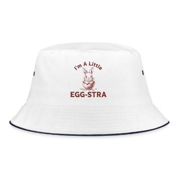T-shirt Egg-STRA Bunny - Bob - blanc/marine - Devant