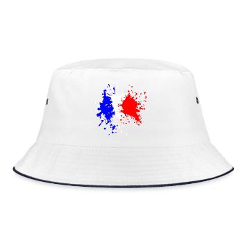 Éclaboussure du drapeau français - Bob - blanc/marine - Devant