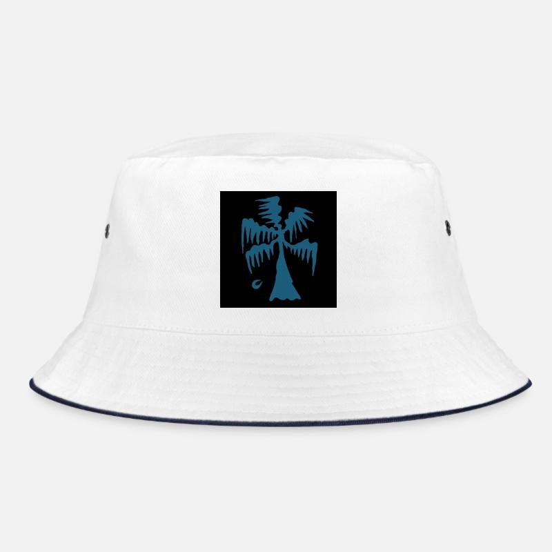 PALM TREE. OCEAN. BEACH. ART. MESSAGE. QUOTES Bucket Hat
