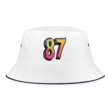 87 Nombre Coloré - Bob - blanc/marine - Devant