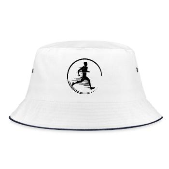 Running Marathon Femme Silhouette - Bob - blanc/marine - Devant