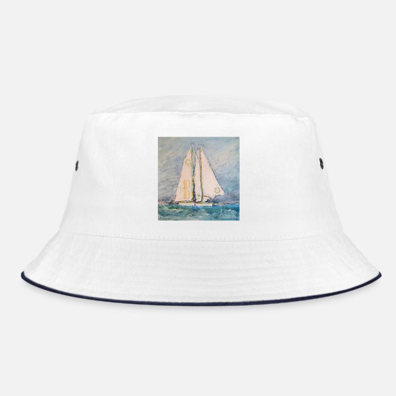 Segelboot auf See Bucket Hat