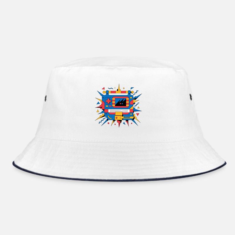 Retro neon console Bucket Hat