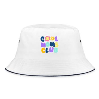 Cool Moms Club No1 - Bucket Hat - white/navy - Front
