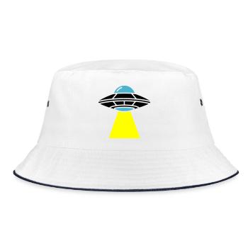 Vaisseau spatial extraterrestre OVNI Light - Bob - blanc/marine - Devant
