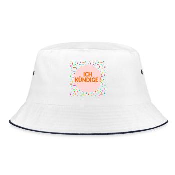 Termination Job - Bucket Hat - white/navy - Front