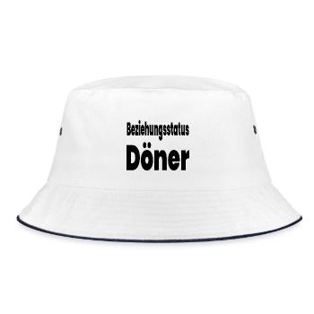 Döner - Bucket Hat - Weiß/Navy - Vorne